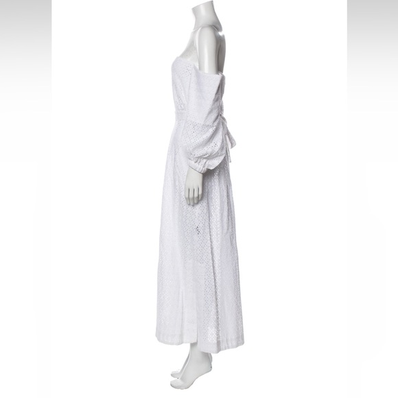 Lisa Marie Fernandez Off-the Shoulder Long Dress, Size Small - Picture 11 of 16